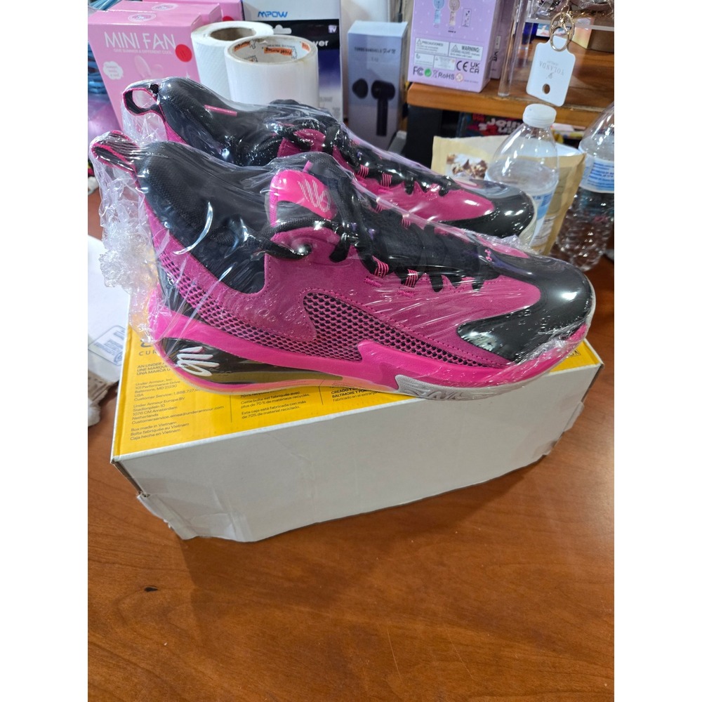 Under Armour Curry 3Z 25 SDE Pink Black Basketball Shoes 6000750-652 Mens 8